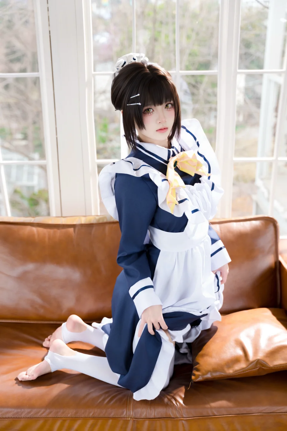 九柒喵 - No.045 枣子姐女仆 [22P-314MB] tg@simisebaisi 【丝足阁】003.webp